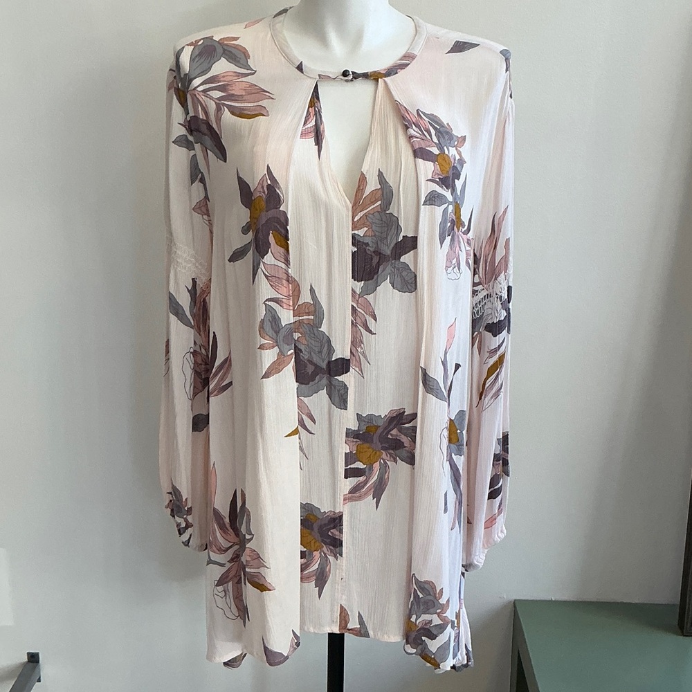 Free People Floral Mini Dress - Large (558)